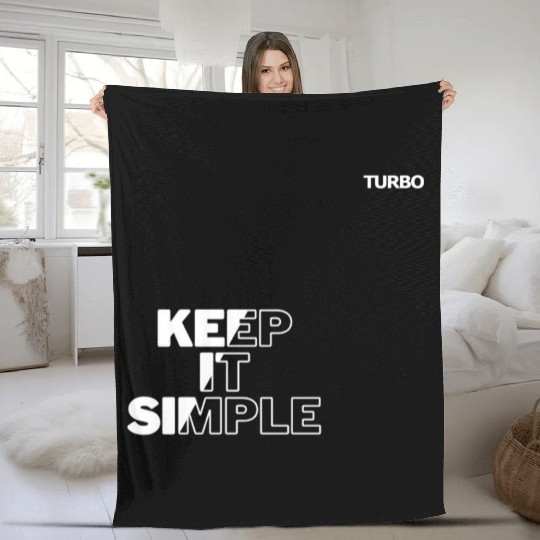 TURBO "KEEP IT SIMPLE" Merch Fleece Blankets