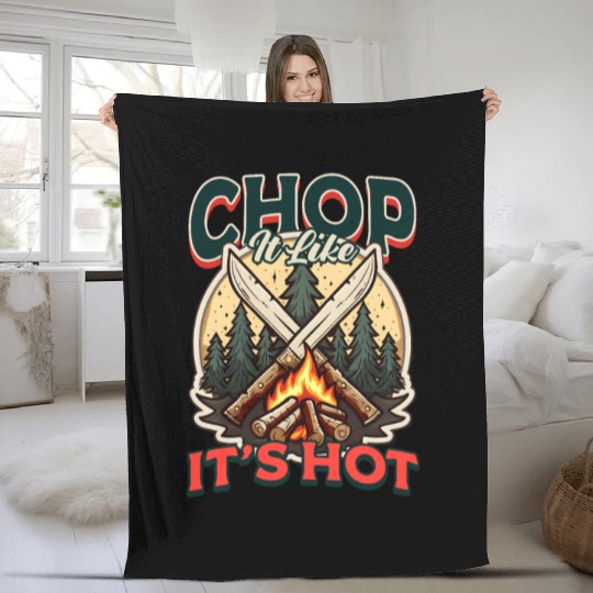Camp Chef Chop It Like It’S Hot Fleece Blankets