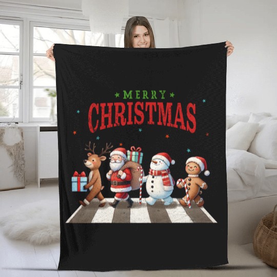 Christmas Collection - Piano Crossing #2 Fleece Blankets
