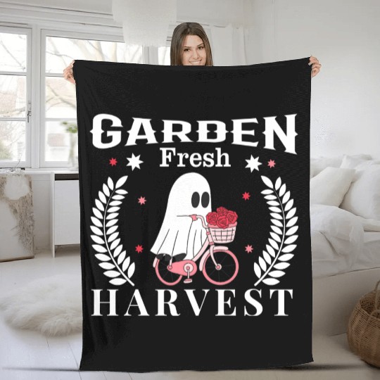 Garden Fresh Harvest, Flowers Harvest Design Fleece Blankets