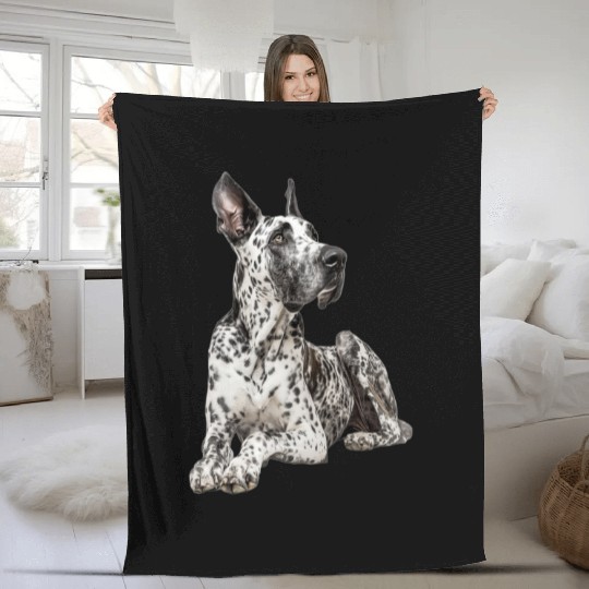 Great Dane Fleece Blankets