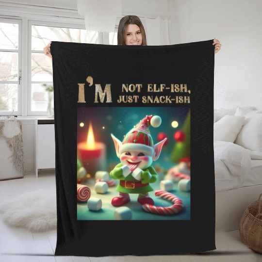 Snack-ish Elf Fleece Blankets