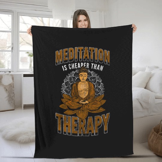 Yoga Self-Care Hindu Fleece Blankets