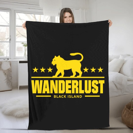 Wanderlust, Lion Fleece Blankets