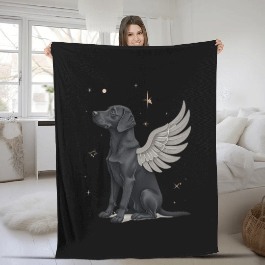 Angel Doggy Fleece Blankets