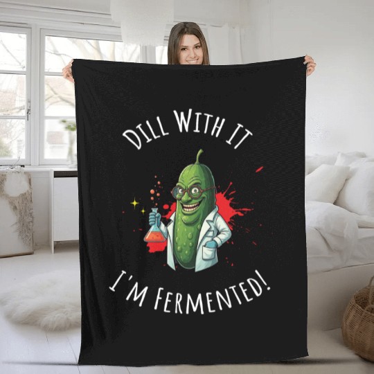 Best pickle lover, mad scientist Fleece Blankets design