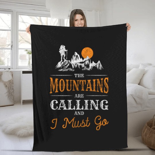 Mountaineering Climbing Alps Carabiner Fleece Blankets