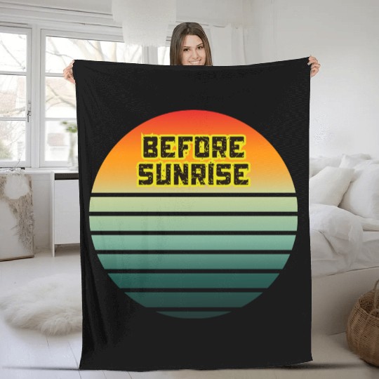 Before Sunrise Scenic Art Design Fleece Blankets