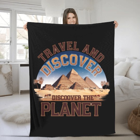 Travel And Tiscover The Planet Fleece Blankets
