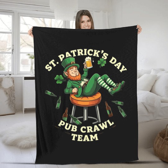 Irish Drinking Fleece Blankets