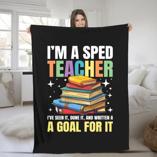 I'm a SPED teacher for a School Counselor Fleece Blankets