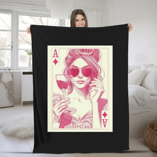 joker girl Fleece Blankets