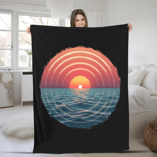 Sunset Symphony Fleece Blankets