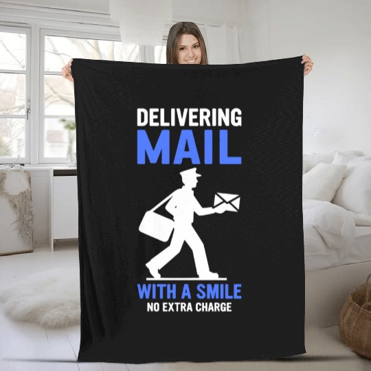 Postal Worker and Mailman Design Fleece Blankets