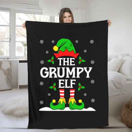 The Grumpy Elf Fleece Blankets