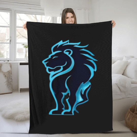 Lion king design Fleece Blankets