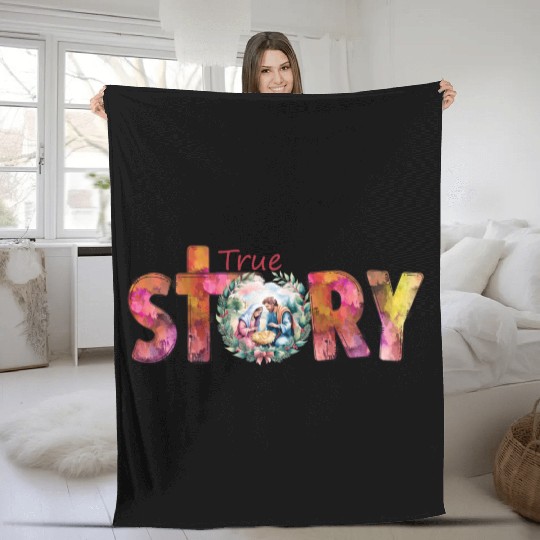 Story Christmas, Merry Christmas Fleece Blankets