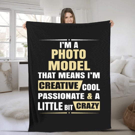 Photo Model Creative Cool And Crazy Fleece Blankets