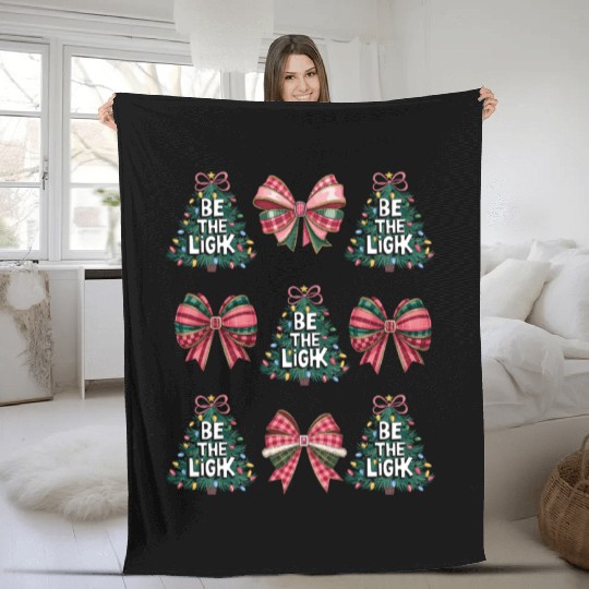 Tree Christmas, Christmas Retro Fleece Blankets