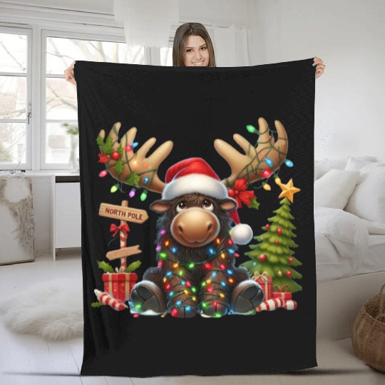 North Pole Readers Fleece Blankets