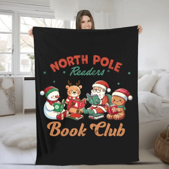 North Pole Readers Book Club ALPA STORE Fleece Blankets