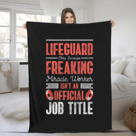 Lifeguards Swimming Pool Lifebuoy Swimming Trunks Fleece Blankets