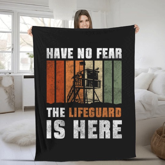 Lifeguards Beach Summer Fleece Blankets