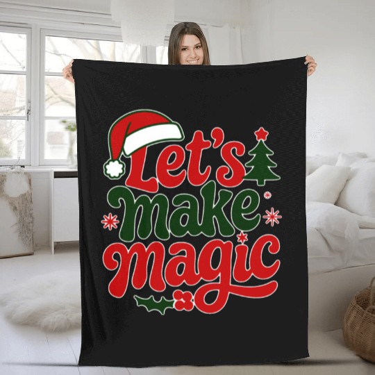 Christmas magic - Santa Claus and holidays Fleece Blankets