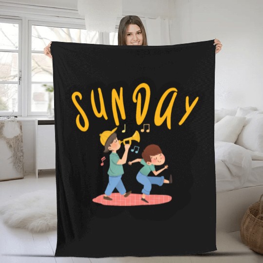 Sunday Fleece Blankets