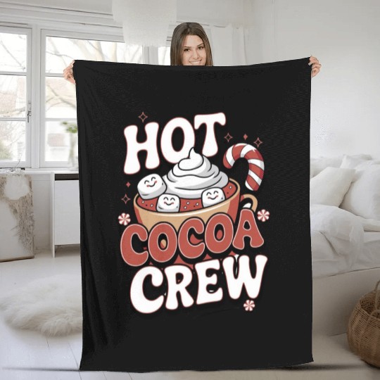 Hot Cocoa Crew Fleece Blankets