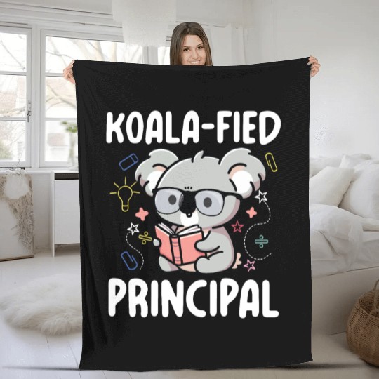 Koala-fied Principal for a School Counselor Fleece Blankets