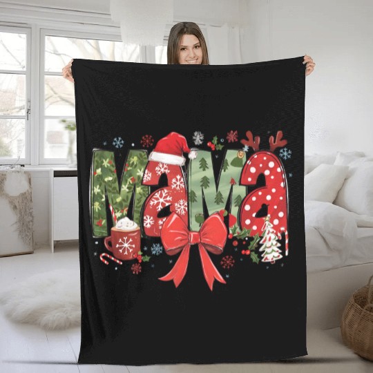 Merry Christmas, Christmas Vintage Fleece Blankets