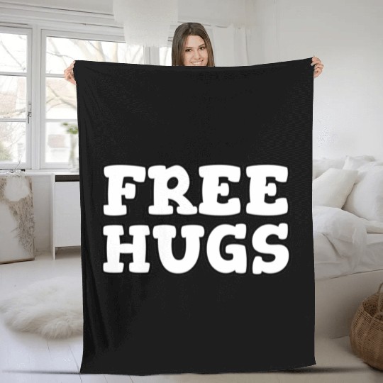 Free Hugs Fleece Blankets
