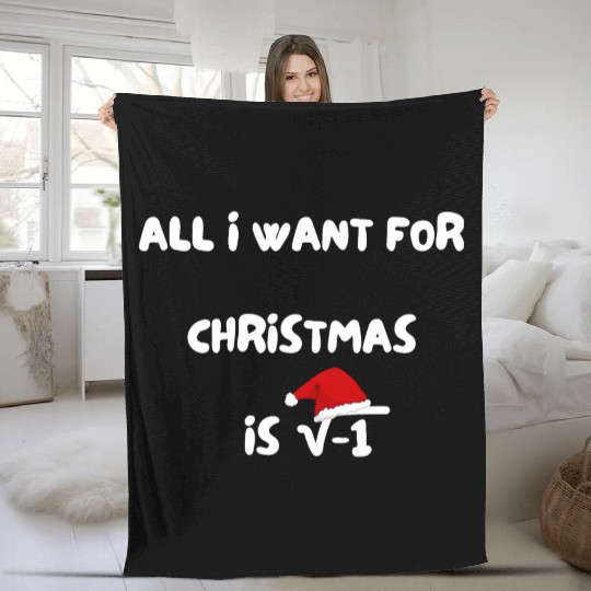Math Teacher Christmas Gift Fleece Blankets