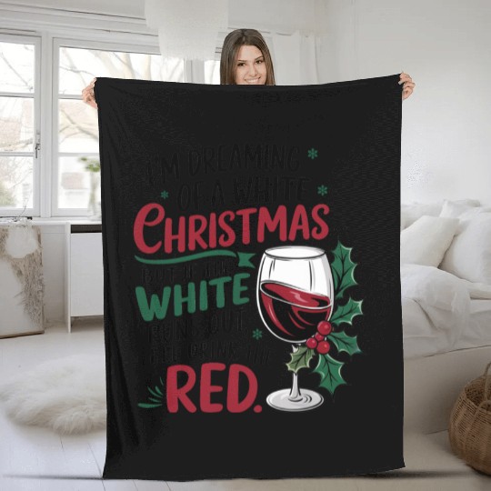 Im dreaming of a white Christmas Fleece Blankets