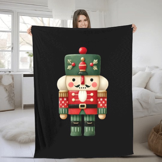 Merry Christmas, Christmas Retro Fleece Blankets
