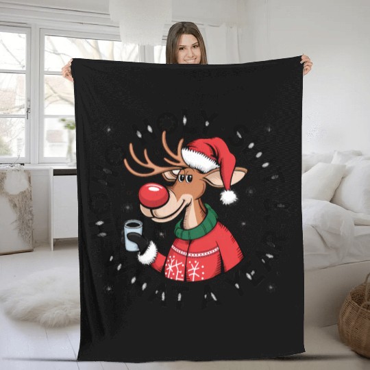 Merry Christmas, Christmas Vintage Fleece Blankets