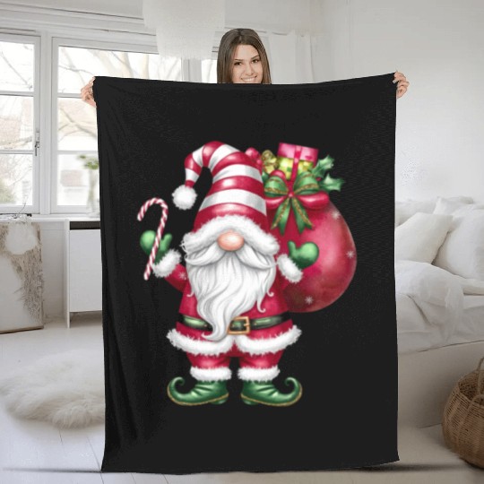 Gnome Christmas, Merry Christmas Fleece Blankets