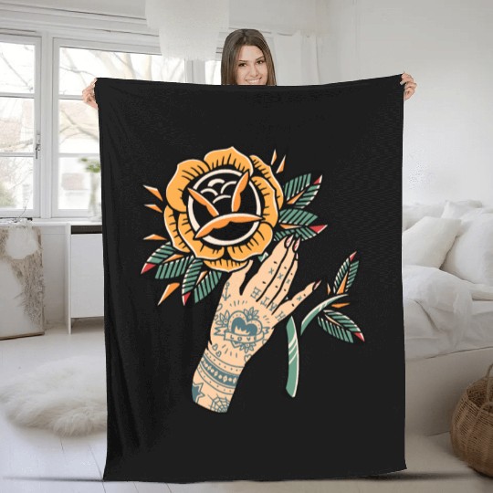 Yellow Rose | Premium Design | Fleece Blankets