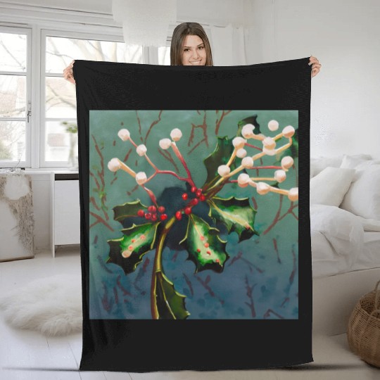 Your mistletoe Fleece Blankets