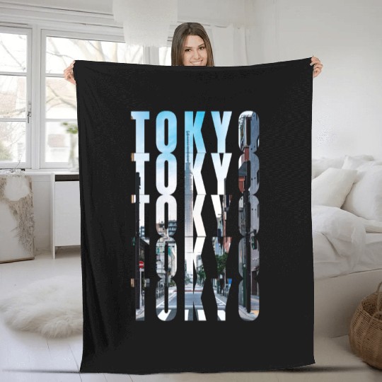 Tokyo Vibes Fleece Blankets