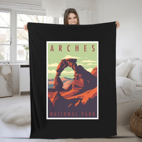 Arches National Park Fleece Blankets