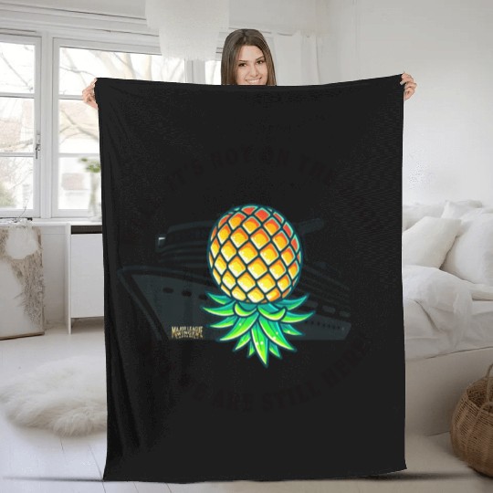 Cruising Pineapple Rebels Fleece Blankets