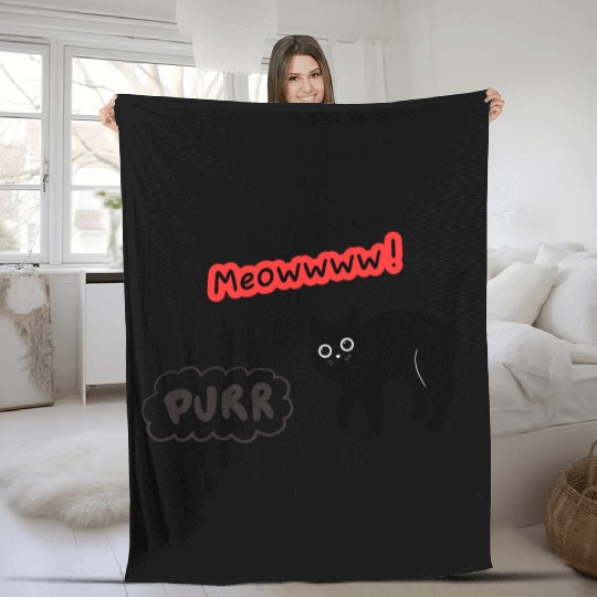 Meow Fleece Blankets