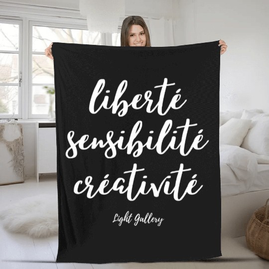 Liberty sensitivity creativity Fleece Blankets