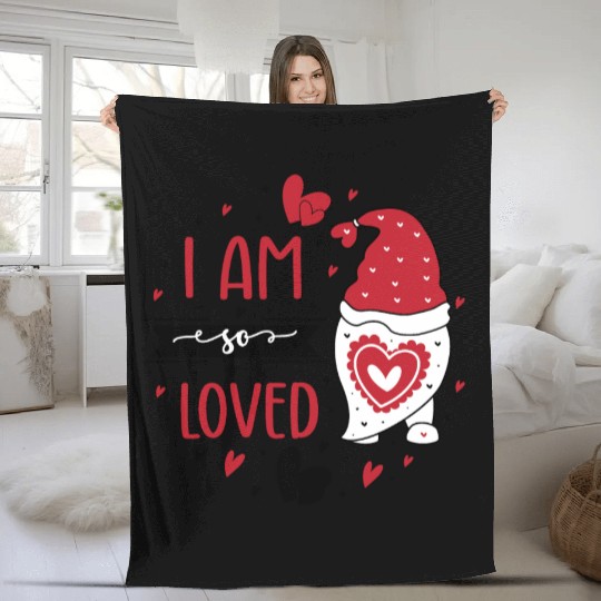 I Am So Loved Fleece Blankets