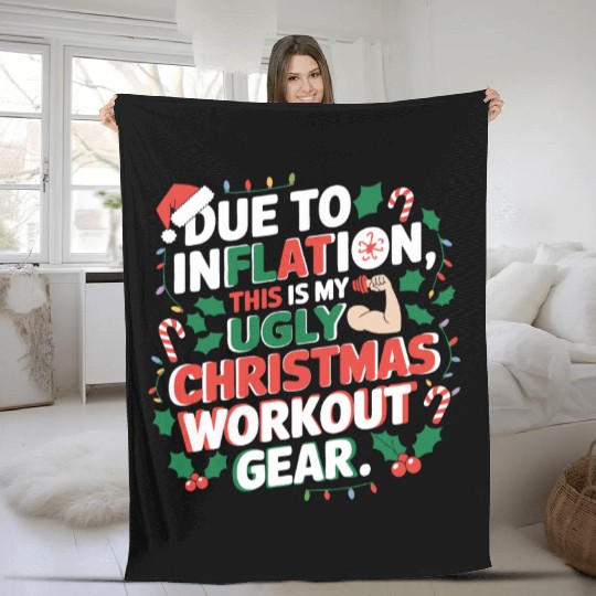 Inflation-Proof Christmas Workout Fleece Blankets