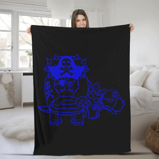 Triceratops Stegosaurus 2 Dinosaur Pirates Dinos Fleece Blankets