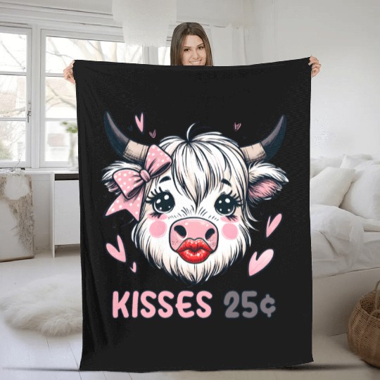 Valentine Retro, Happy Valentines Day Fleece Blankets