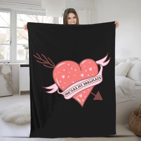 Valentines Day, Valentine Retro Fleece Blankets